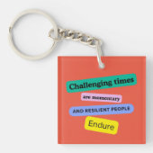 Veerkracht acryl Sleutelhanger (Voorkant)