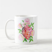 Veerkracht & Bloei – Mozaïek Hart Koffie Mok (Links)