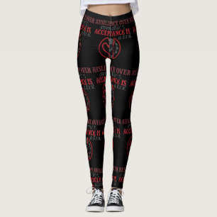 Veerkracht Boven Alles Acceptatie Is Een Hulpmid Leggings