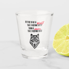Veerkracht, eigenwaarde en onafhankelijkheid shot glas