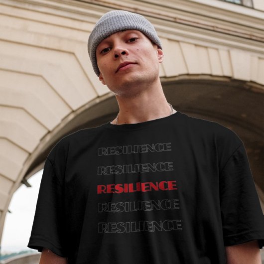 VEERKRACHT herhaald woord t-shirt ontwerp