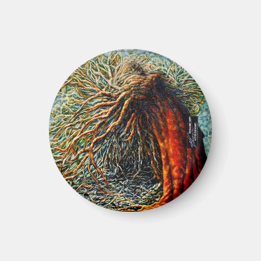 Veerkracht in cirkelmagneet magneet (Voorkant)