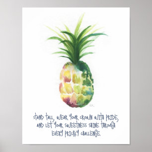 Veerkracht Motivatie Posters Ananas
