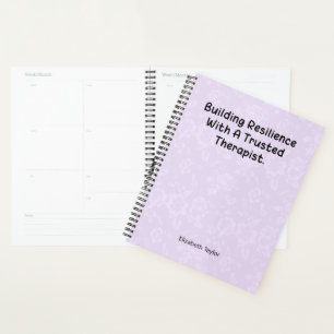 Veerkracht opbouwen met een vertrouwde therapeut planner
