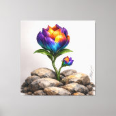 Veerkracht (paarse editie) canvas afdruk (Voorkant)