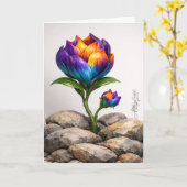Veerkracht (paarse editie) kaart (Gele Bloem)