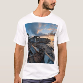 Veerkracht temidden van ruïnes t-shirt