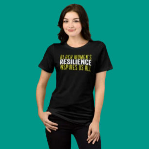 Veerkracht van zwarte vrouwen Tri-Blend shirt