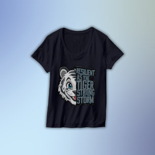 Veerkrachtig als een tijger   t-shirt