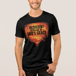 Veerkrachtig Door Gods Genade-Superkrachten Tri-Blend Shirt