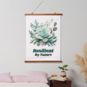 Veerkrachtig door natuur hangend wandkleed (Slaapkamer)