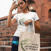 VEERKRACHTIG DOOR ONTWERP INSPIREREND TOTE BAG