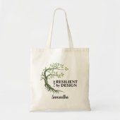 VEERKRACHTIG DOOR ONTWERP INSPIREREND TOTE BAG (Voorkant)