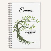 VEERKRACHTIG DOOR ONTWERP Modern Gepersonaliseerd Notitieboek (Voorkant)