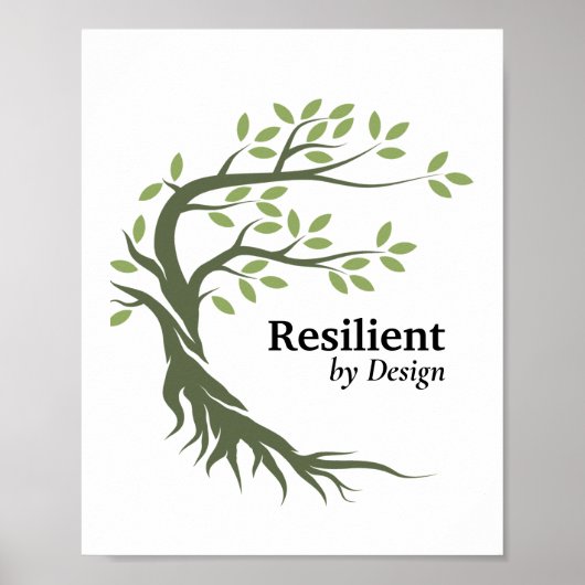 VEERKRACHTIG DOOR ONTWERP MOTIVATIE POSTER (Voorkant)