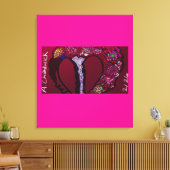 Veerkrachtig Hart  Canvas Afdruk (Insitu (Woonkamer))