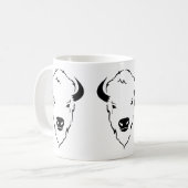 Veerkrachtig vermogen: Wild Buffalo Head Stencil A Koffiemok (Voorkant links)
