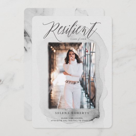 Veerkrachtige klasse Afstuderen Kaart (Voorkant / Achterkant)