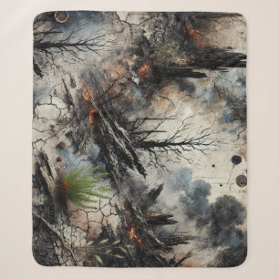 Veerkrachtige Natuur Sherpa Blanket - Bold Art Des Deken