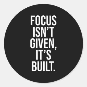 Veerkrachtige stoïcijnse mindset citaat voor motiv ronde sticker