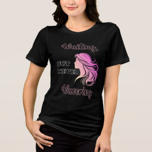 veerkrachtige vrouw cadeau Tri-Blend shirt