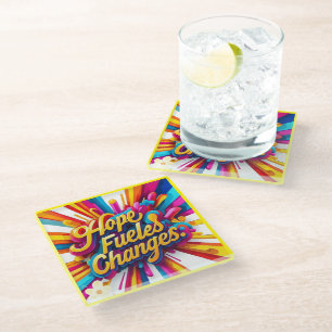 "Veerkrachtige zielen" Glazen Onderzetter