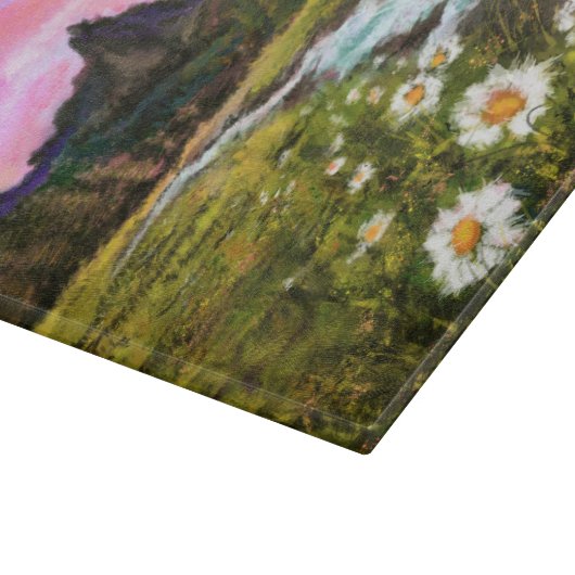 Veerlandschap - Drijvende - Oorspronkelijke verf Snijplank (Hoek)