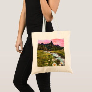 Veerlandschap - Drijvende - Oorspronkelijke verf Tote Bag