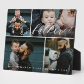 Veerletterschrift | Happy Fathers Day 4 Photo Coll Fotoplaat (Zijkant)