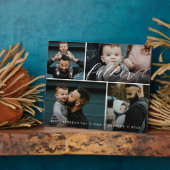 Veerletterschrift | Happy Fathers Day 4 Photo Coll Fotoplaat (Zijkant)