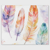 Veerlicht: Waterverf-patronen Cadeaupapier (Vlak)