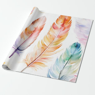Veerlicht: Waterverf-patronen Cadeaupapier