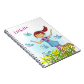 Veermeisje dat op jacht is op vogels boeken notiti notitieboek (Rechterzijde)