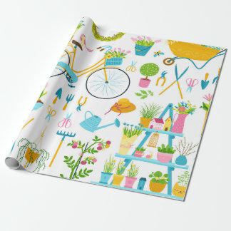 Veernaadloos patroon in eenvoudig met de hand gete cadeaupapier