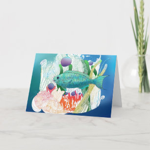 Veernacht Vissen zegt hallo. Kaart