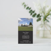 Veerpark, mooie blauwe lucht, witte wolken... visitekaartje (Staand voorkant)