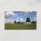 Veerpark, mooie blauwe lucht, witte wolken... visitekaartje (Achterkant)