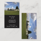 Veerpark, mooie blauwe lucht, witte wolken... visitekaartje (Voorkant / Achterkant)