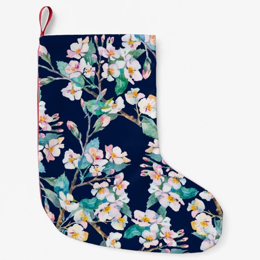 Veerpatroon. Drijvende takken. Waterverf. Vi Kleine Kerstsok (Voorkant)