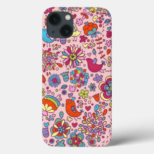 Veerpatroon met kleurrijke bloemen Case-Mate iPhone case