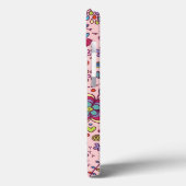 Veerpatroon met kleurrijke bloemen Case-Mate iPhone case (Achterkant / Links)