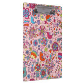 Veerpatroon met kleurrijke bloemen klembord (Rechts)