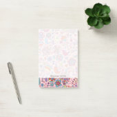 Veerpatroon met kleurrijke bloemen post-it® notes (Kantoor)