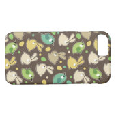 veerpatroon met oostereieren, vogels Case-Mate iPhone case (Achterkant (Horizontaal))
