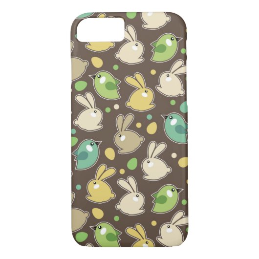 veerpatroon met oostereieren, vogels Case-Mate iPhone case (Achterkant)