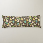 veerpatroon met oostereieren, vogels lichaamskussen (Achterkant)