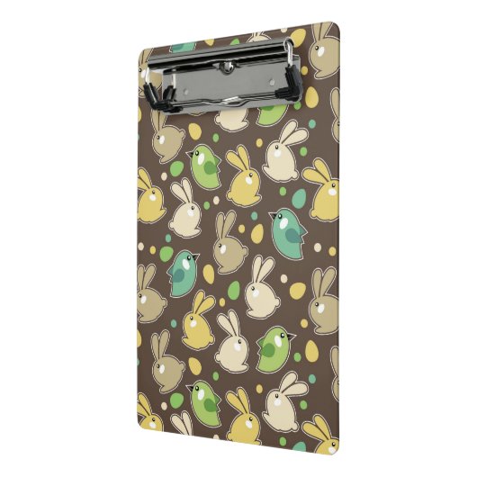 veerpatroon met oostereieren, vogels mini klembord (Angled2)