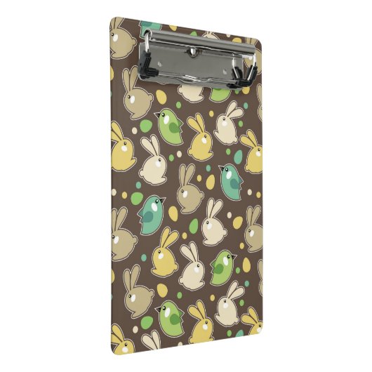 veerpatroon met oostereieren, vogels mini klembord (Schuin)