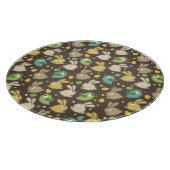 veerpatroon met oostereieren, vogels snijplank (Hoek)