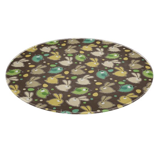 veerpatroon met oostereieren, vogels snijplank (Hoek)